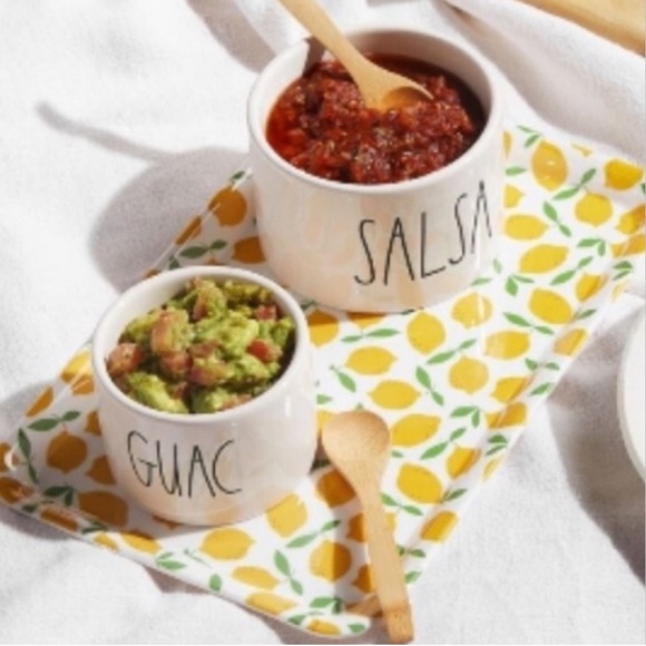 Rae Dunn SALSA & GUAC Bowl and Spoon Set - Picture 3 of 5
